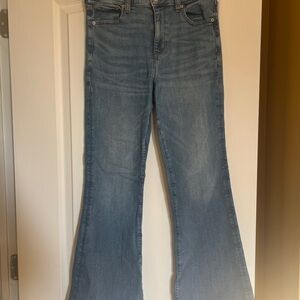 Women's Blue Flared Jeans